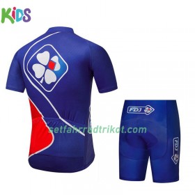 Fahrradbekleidung Radtrikot Kurzarm + Radhose Kurze 2018 FDJ N002 